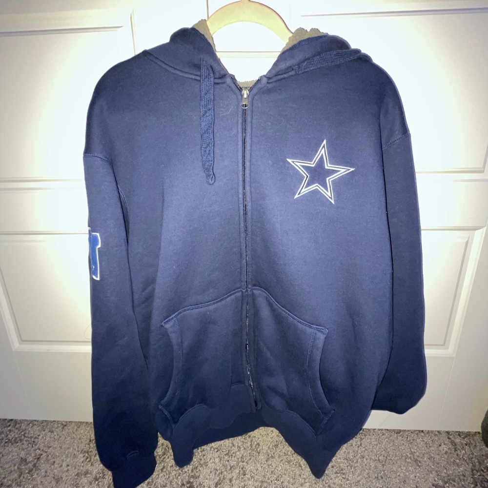 Older Vintage Dallas Cowboys Sherpa Hoodie